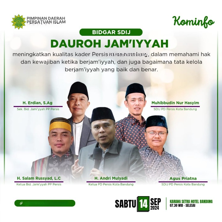 Dauroh Jamiyyah SDIJ PD PERSIS Kabupaten Batu Bara